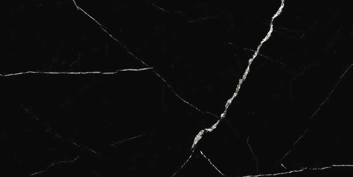 Devonian Black — 600 × 1200 mm high glossy exotic glazed vitrified tile