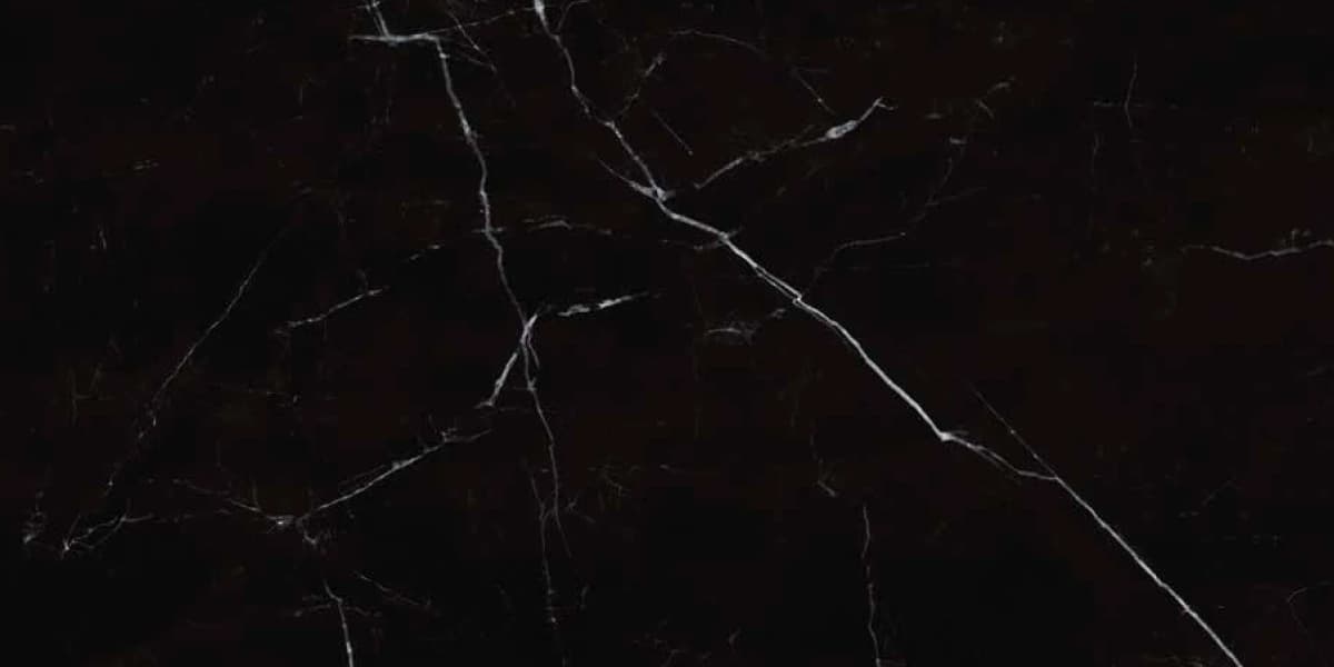 Nero Marquina — 600 × 1200 mm high glossy exotic glazed vitrified tile
