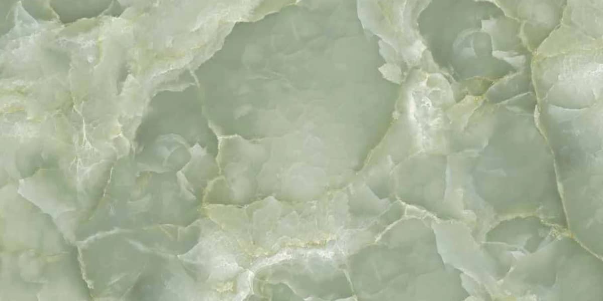 Onyx Alba Green — 600 × 1200 mm high glossy glazed vitrified tile