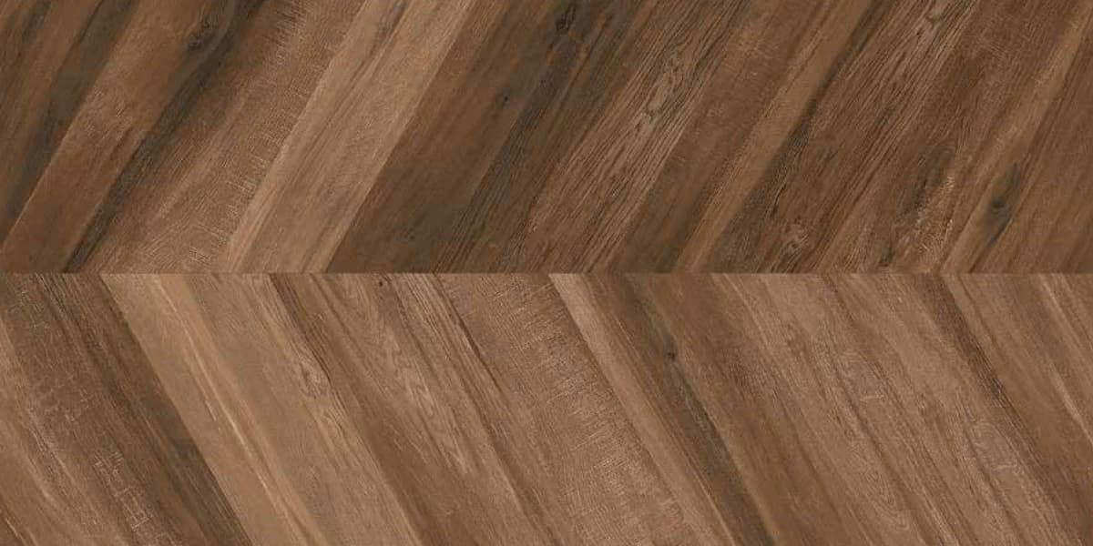 Herringwood Brown — 600 × 1200 mm carving glazed vitrified tile