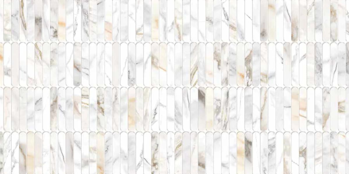 Statuario Decor — 600 × 1200 mm glossy glazed vitrified tile