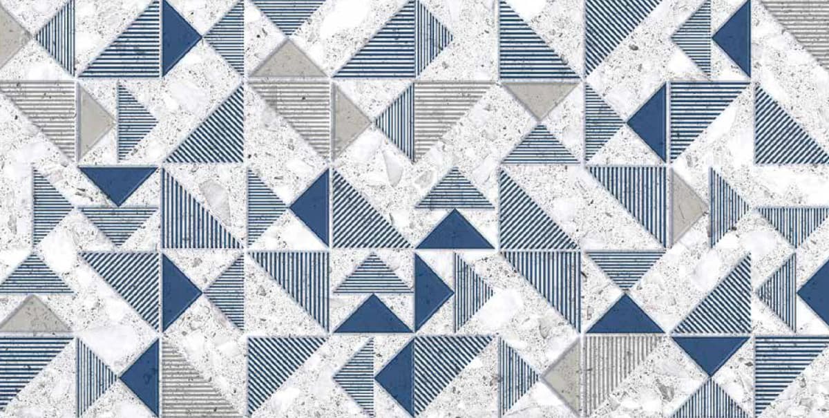 Concord Grey Decor — 600 × 1200 mm glossy glazed vitrified tile