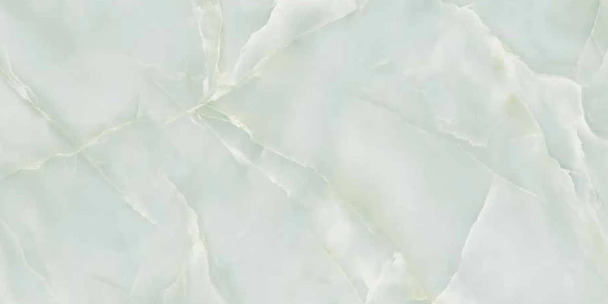 Oyster Green Onyx — 600 × 1200 mm glossy glazed vitrified tile