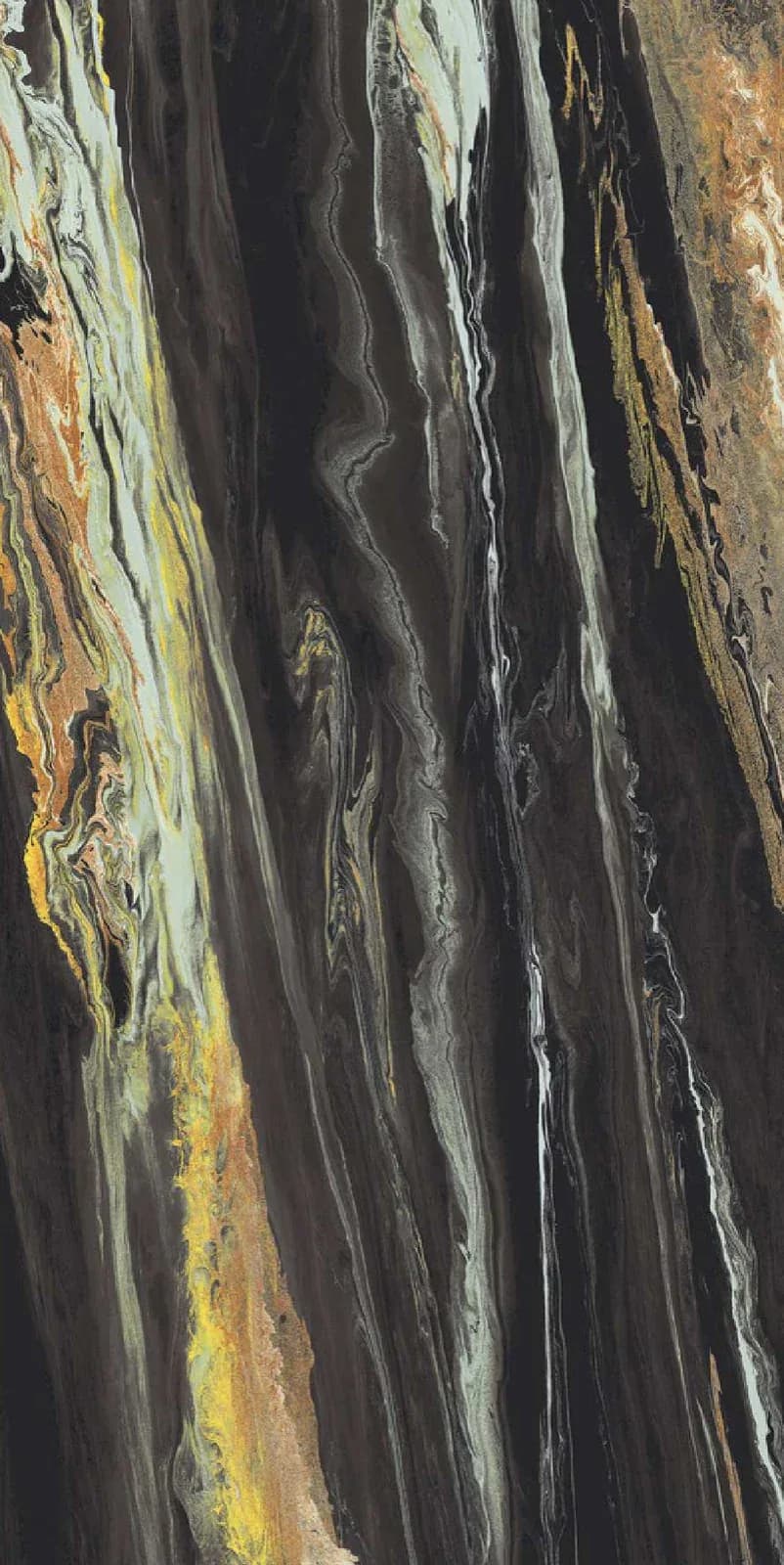 Daylex Black — 600 × 1200 mm diamond vitrified tile