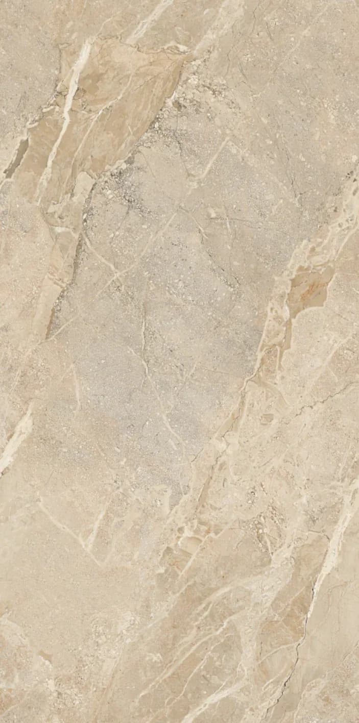 Vipla Beige — 600 × 1200 mm glossy glazed vitrified tile