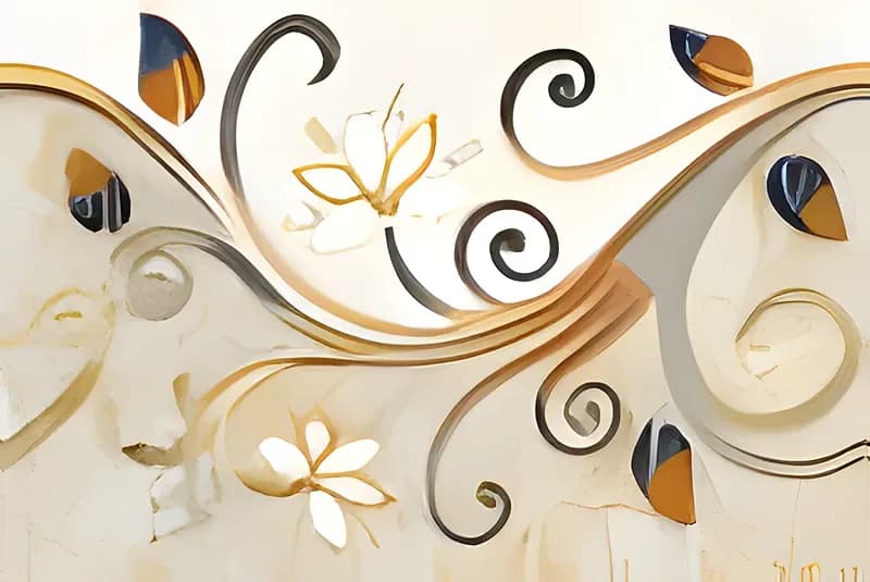 FT Floral Ha — 300 × 450 mm glossy glazed ceramic wall tile