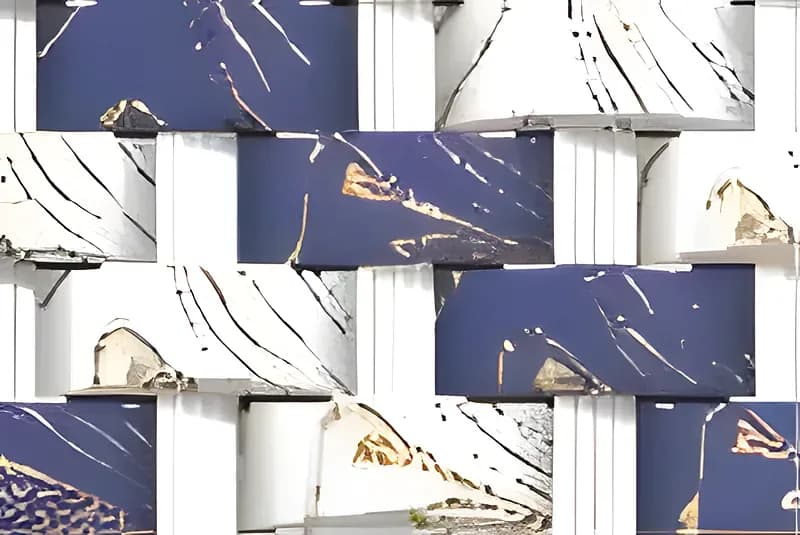 FT Fierro Blue — 300 × 450 mm glossy glazed ceramic wall tile