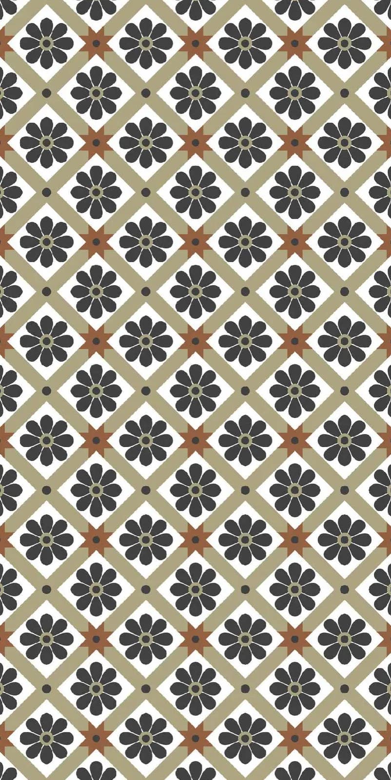 Gala Musterd Decore-1 — 600 × 1200 mm sinker vitrified tile