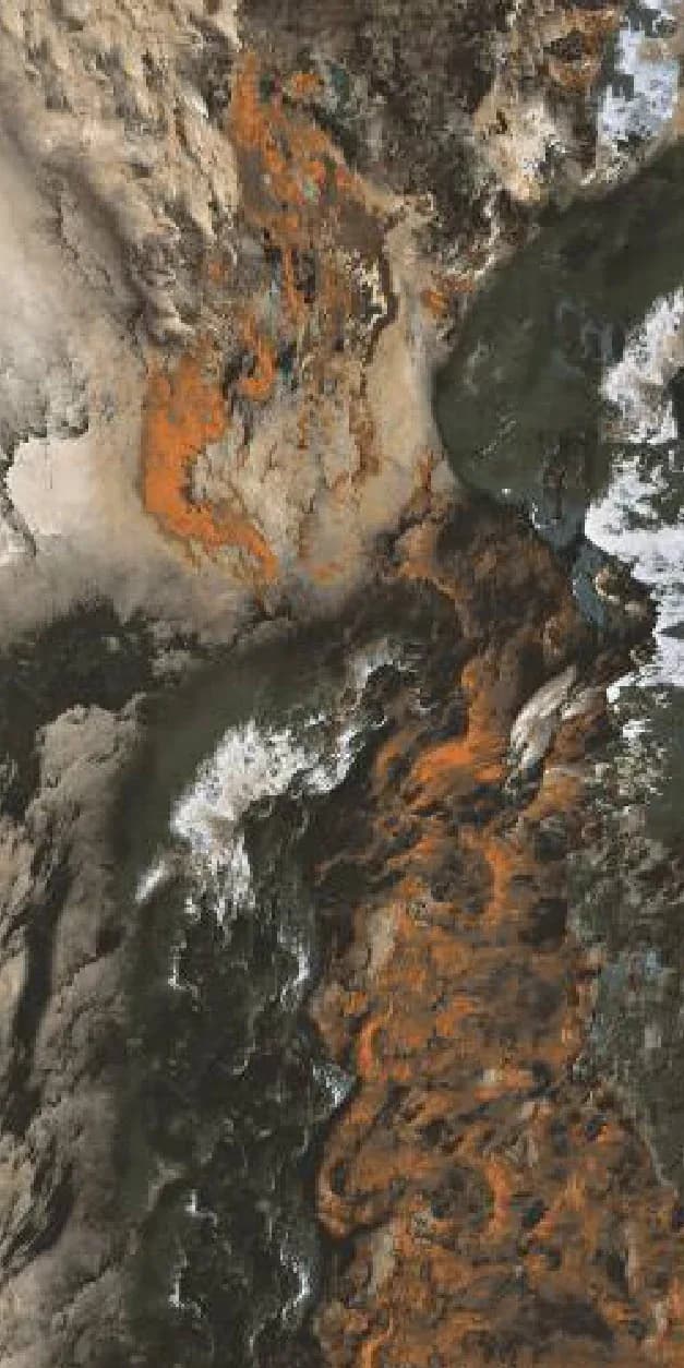 Stellar Storm — 600 × 1200 mm high gloss glazed vitrified tile