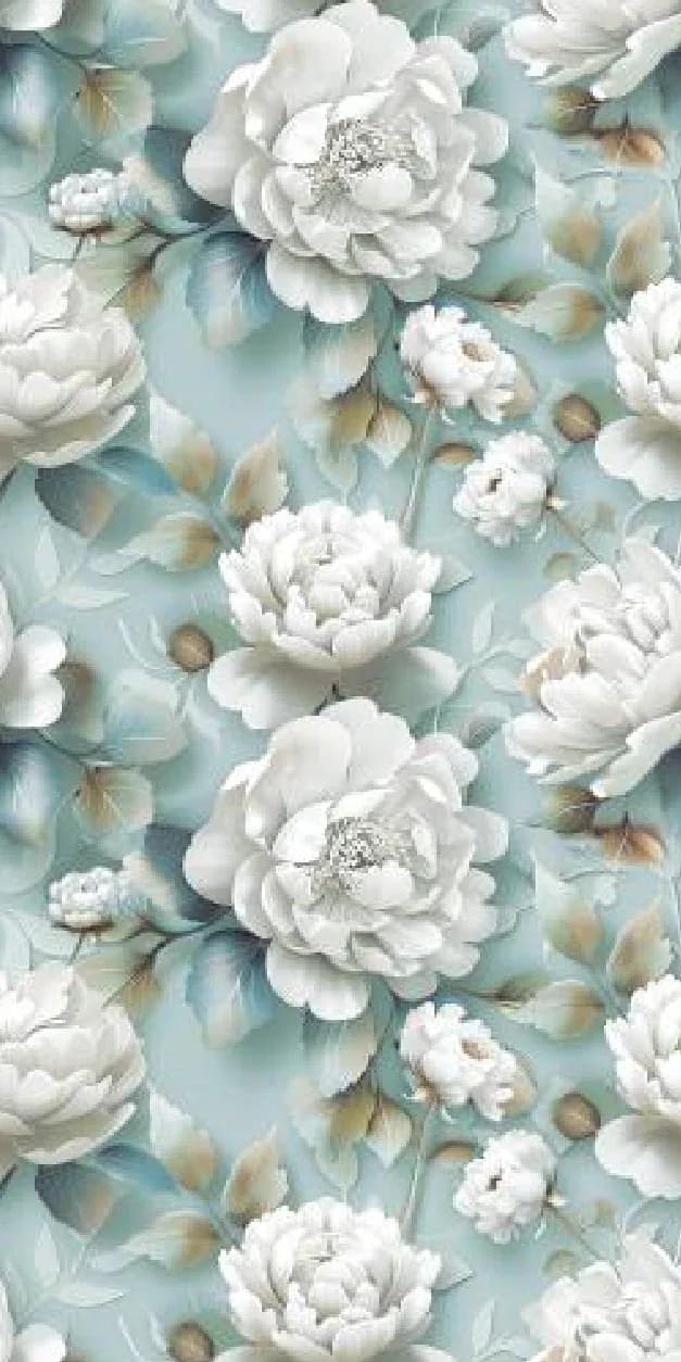 Bouqet Mint — 600 × 1200 mm high gloss glazed vitrified tile