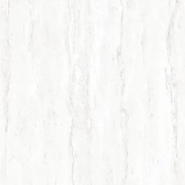 Travertino White — 600 × 600 mm glossy glazed vitrified tile