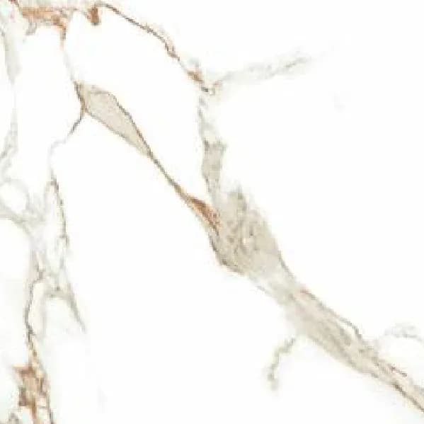Corianto White — 600 × 600 mm glossy glazed vitrified tile