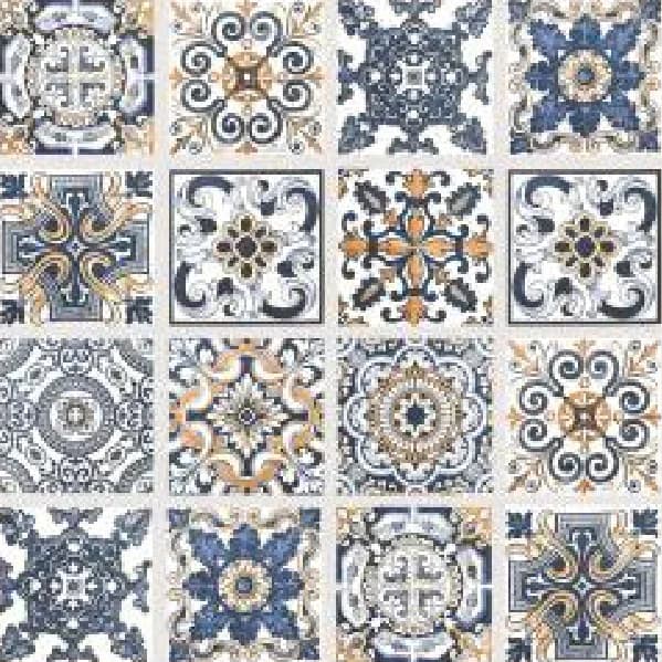 Alabama Décor-2 — 600 × 600 mm matte glazed vitrified tile