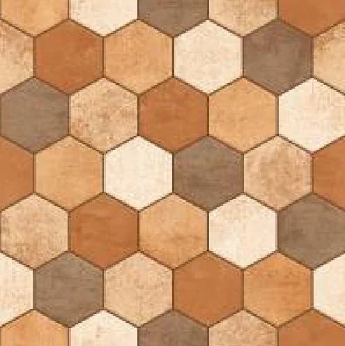 Octagon Beige — 500 × 500 mm rustic glazed vitrified tile