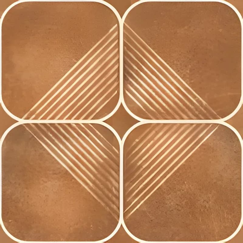 Forex Brown Hl — 400 × 400 mm rustic glazed vitrified tile