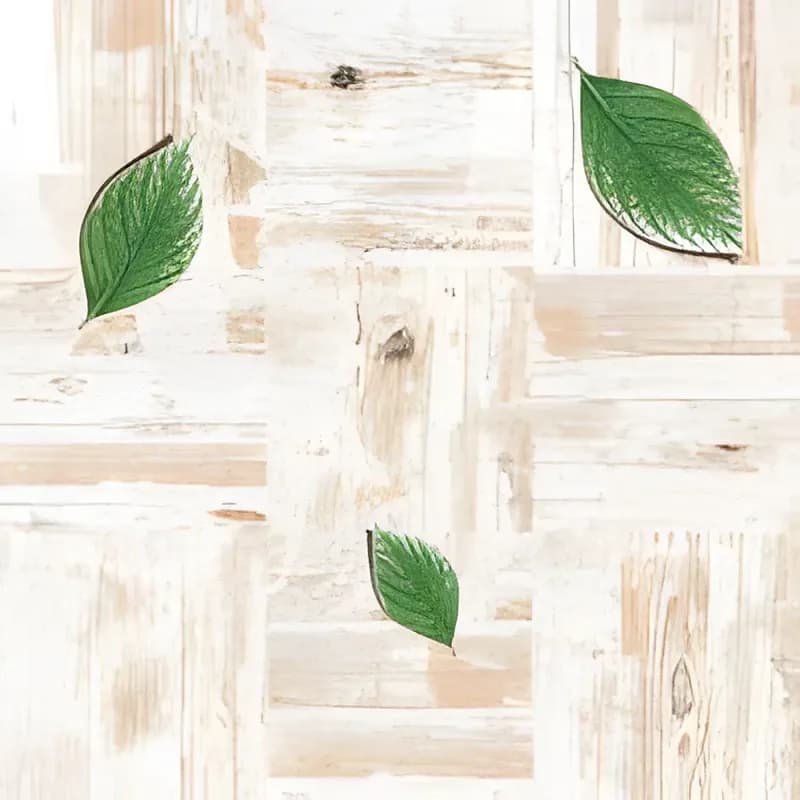 Wood Leaf — 400 × 400 mm rustic glazed vitrified tile