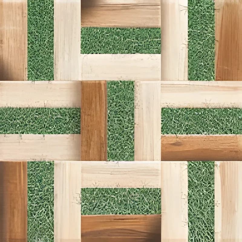 Green Wood — 400 × 400 mm rustic glazed vitrified tile