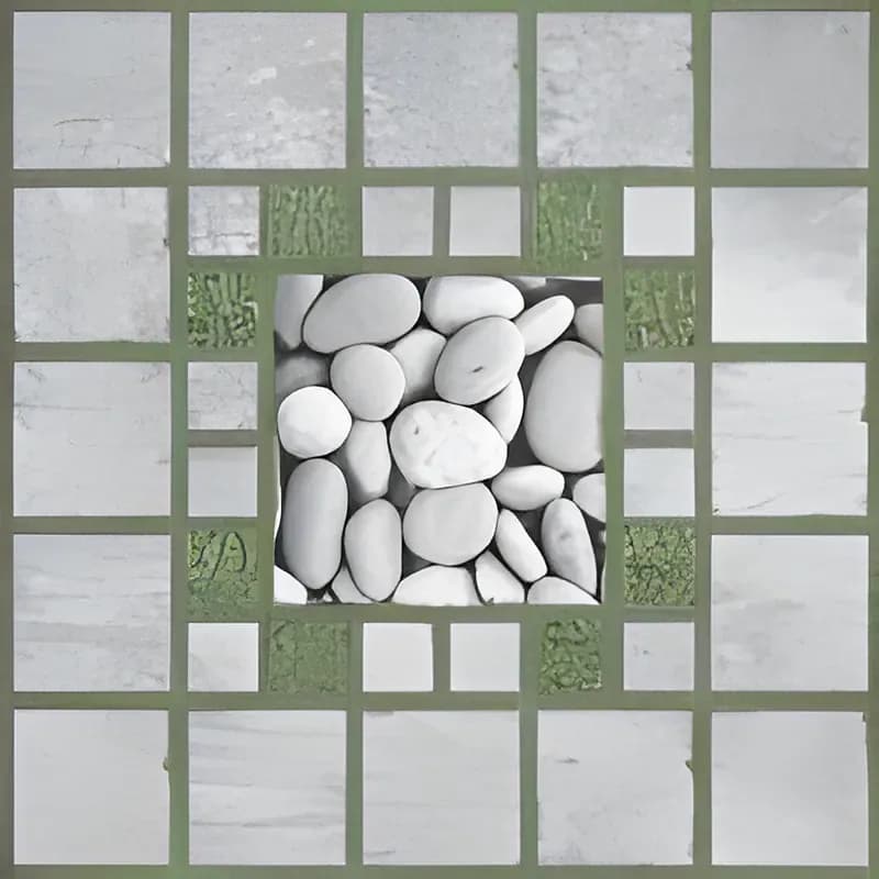 Stone Green — 400 × 400 mm rustic glazed vitrified tile