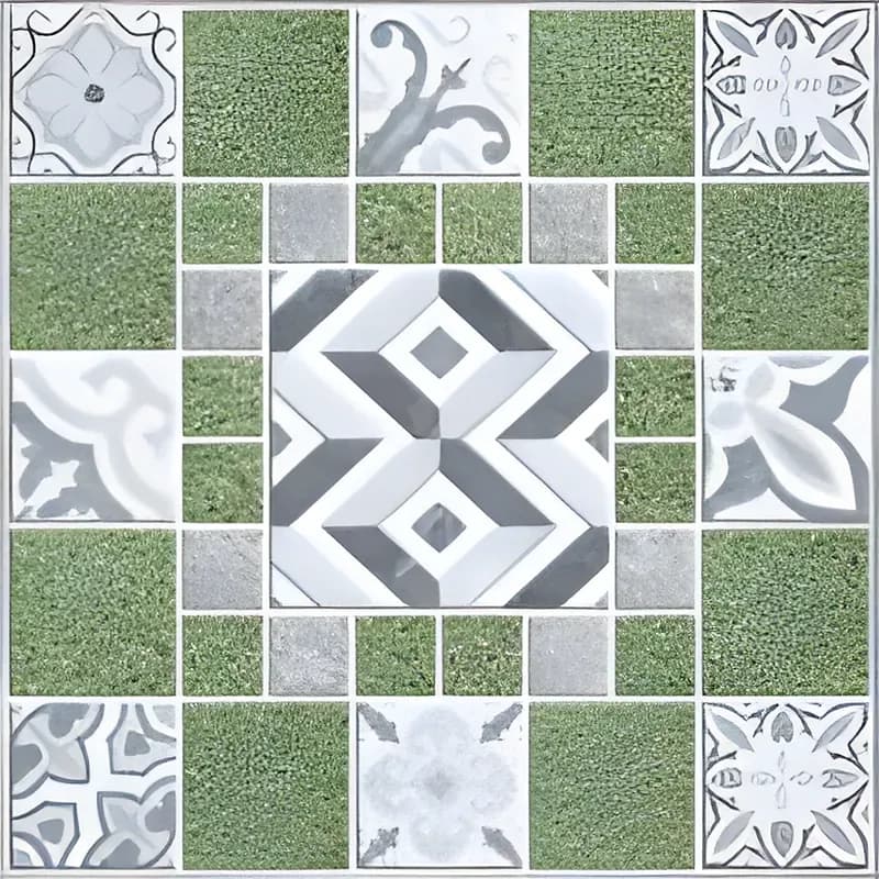 Morco Green — 400 × 400 mm rustic glazed vitrified tile