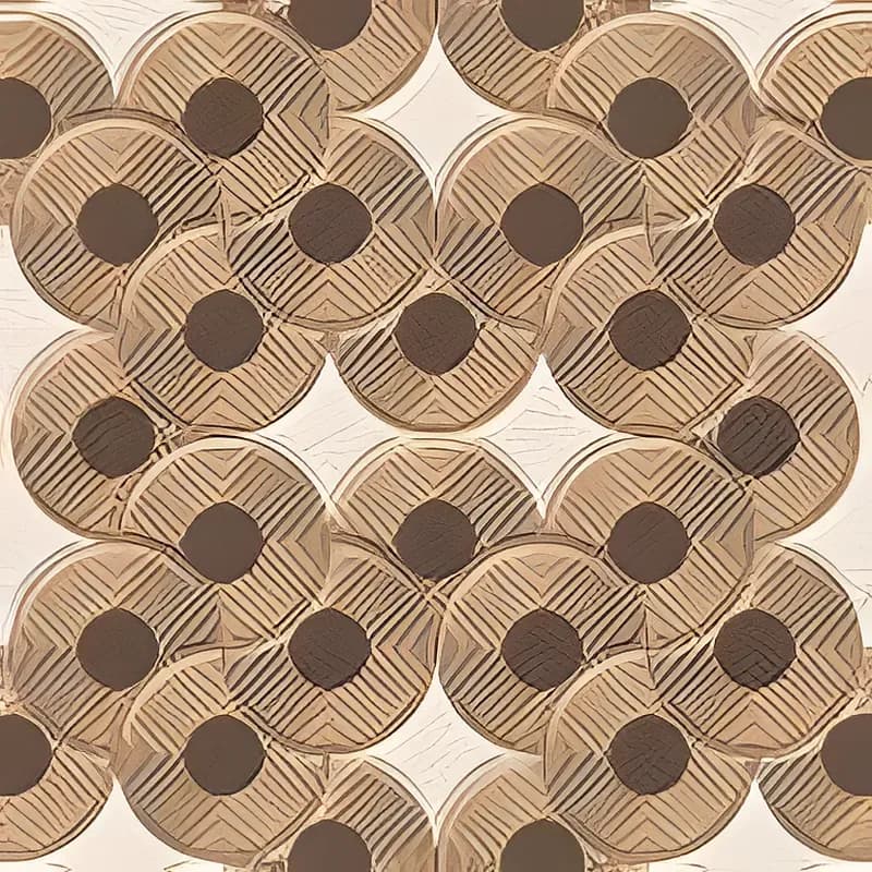 Interlock Gold — 400 × 400 mm rustic glazed vitrified tile