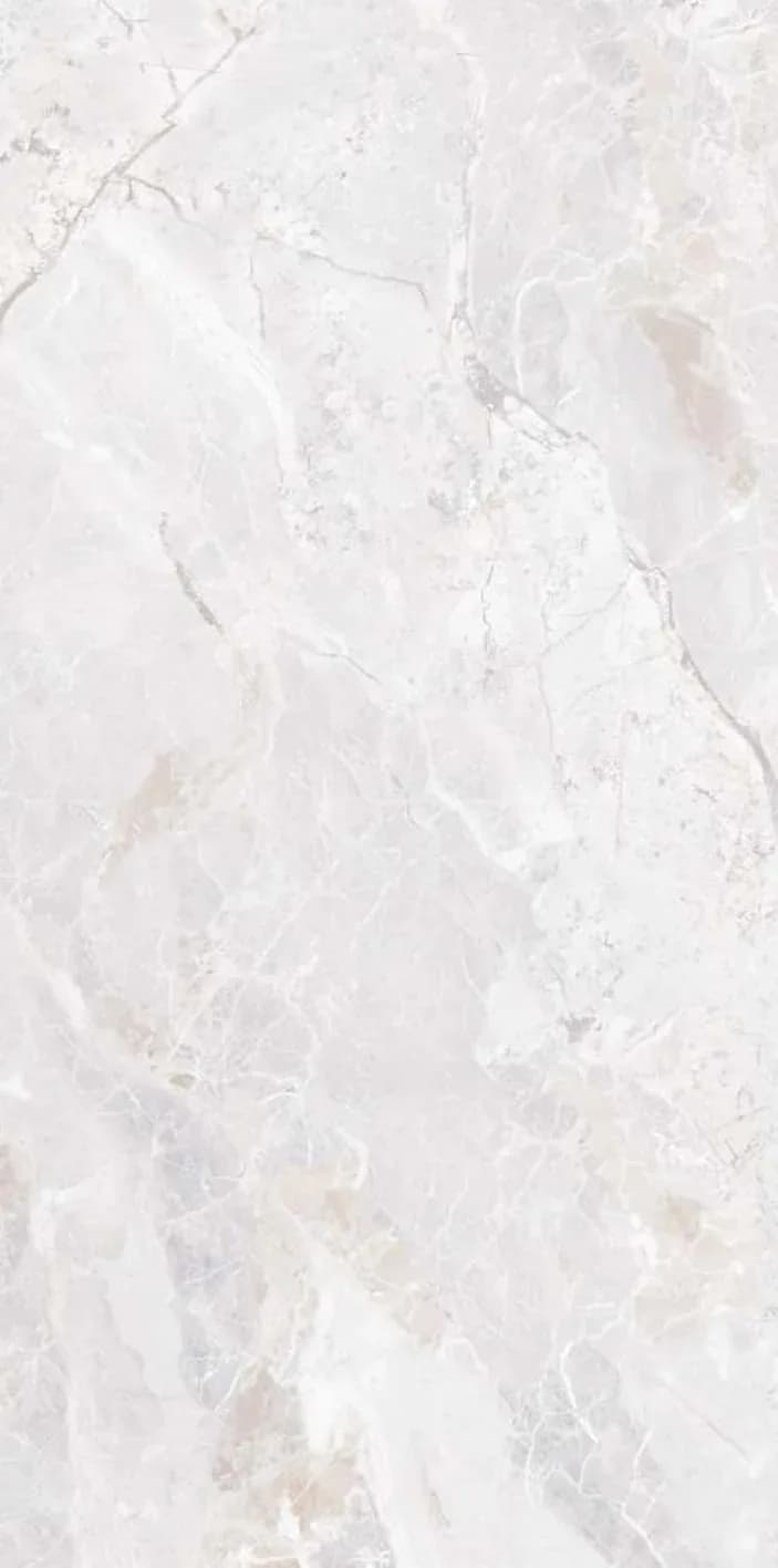 Azuro White — 600 × 1200 mm glossy glazed vitrified tile
