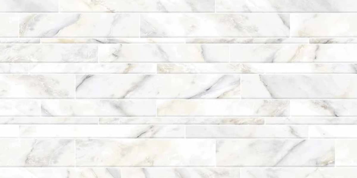 Elegant White Decor — 600 × 1200 mm glossy glazed vitrified tile