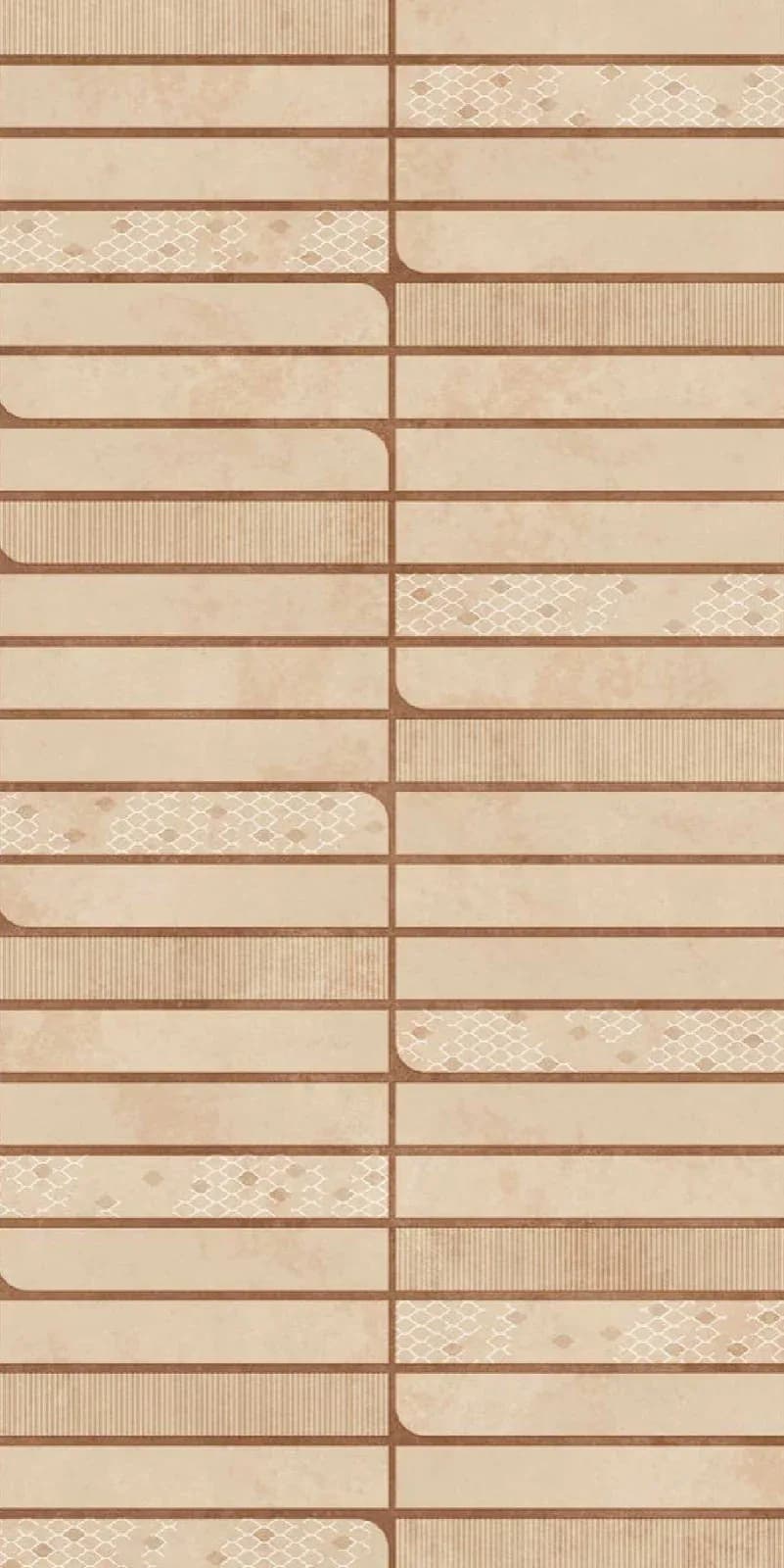Gravity Beige Decore — 600 × 1200 mm sinker vitrified tile