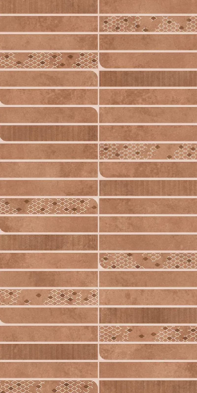Gravity Red Decore — 600 × 1200 mm sinker vitrified tile