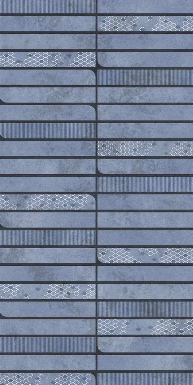 Gravity Blue Decore — 600 × 1200 mm sinker vitrified tile