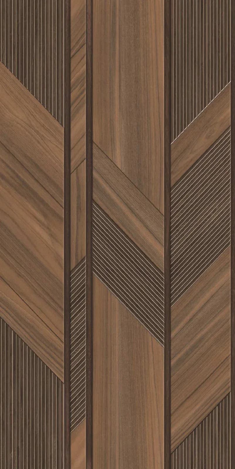 Linea Wood Brown — 600 × 1200 mm sinker vitrified tile