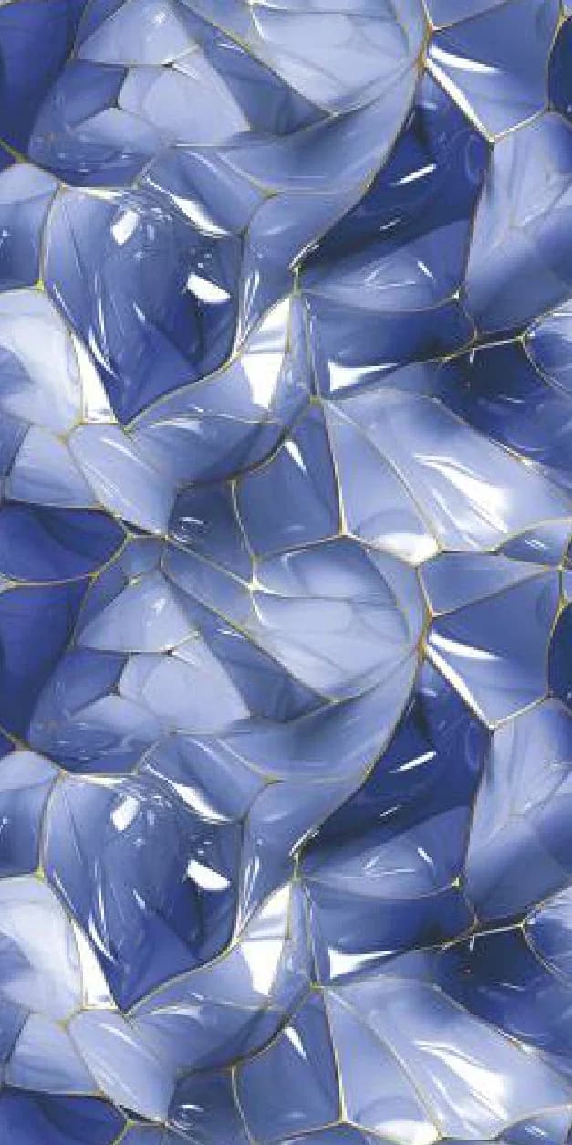 Polygon Blue — 600 × 1200 mm high gloss glazed vitrified tile