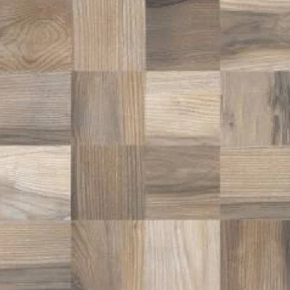 Square Wood Mud — 600 × 600 mm matte glazed vitrified tile
