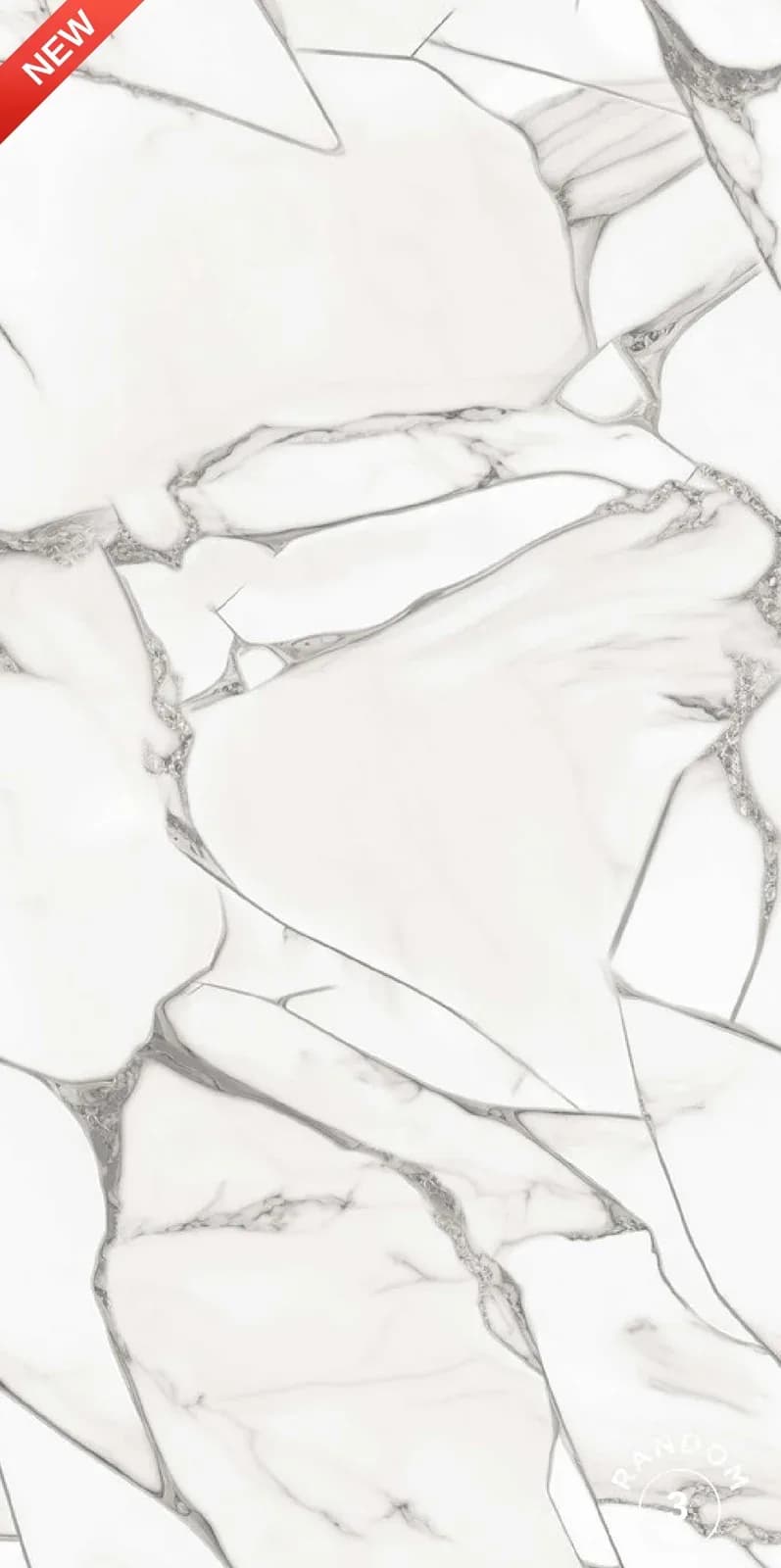 CRV Davero Silver — 600 × 1200 mm carving vitrified tile