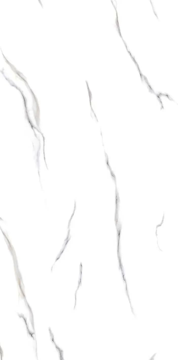 Oblic White — 600 × 1200 mm glossy glazed vitrified tile